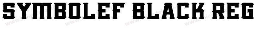 SymbolEF Black Regul字体转换